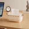 M23-8006 Living room coffee table, dining room, light luxury tissue box, kitchen table, cream-style tissue box, tissue storage box details Picture